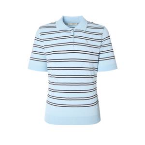 [헤지스골프][BEST]여성 멀티 스트라이프 반팔 카라 스웨터 HWSW5C513B1