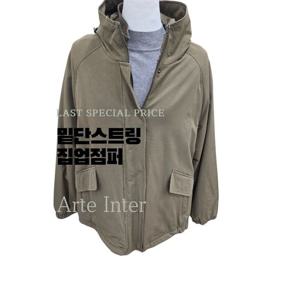 [아르테]밑단스트링 집업점퍼 BR DODPPM960_YS