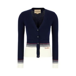 발렌티노 가라바니 가디건 7B3KA12A9GQ 0W6 NAVY BETULLA