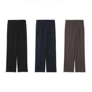 여성 트리코트 세미와이드 기모 본딩 팬츠 3종세트(LWGW)