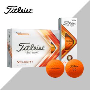 SD 타이틀리스트 골프공 벨로시티 매트오렌지 골프볼