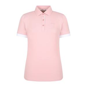 [핑골프](사 은품증정) 여성 소매 배색 카라 반팔 티셔츠 (121E2TO052_PK)