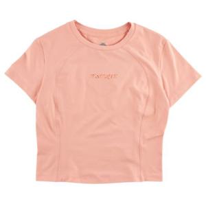 [르꼬끄 스포르티브]데상트 슬림핏 여성 세미크롭 반팔티 SP322TTS76 CORL