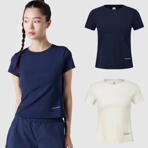 르꼬끄 [나나 착용] 여성 캡내장 슬림핏 반팔티셔츠 QQ222ERS42