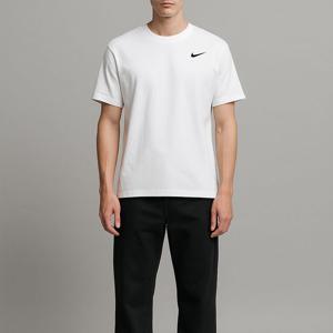 [나이키] 솔리드 드라이핏 기능성 러닝 남성 반팔티 화이트 AR6029-100