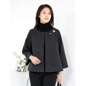 [모슬린]엄마옷 울 라운드 망토자켓 MQG124142 마담 미시 중년여성 빅사이즈 할머니옷 50대 60대 70대