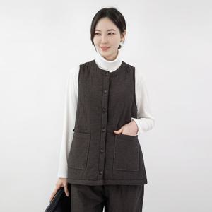 [모슬린]엄마옷 면본딩 생활한복 조끼  MQG124753 마담 미시 중년여성 빅사이즈 할머니옷 50대 60대 70대