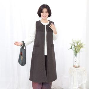 [모슬린]엄마옷 잔꽃 면 생활한복 조끼  MQG124757 마담 미시 중년여성 빅사이즈 할머니옷 50대 60대 70대