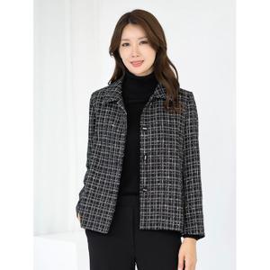 [모슬린]엄마옷 트위드 카라 정장자켓 MQG124514 마담 미시 중년여성 빅사이즈 할머니옷 50대 60대 70대