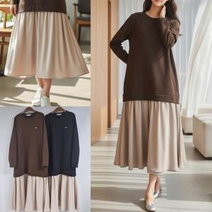 [시드마켓]기모레이어셔링원피스 511V642S 빅사이즈 여성의류