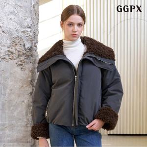 [GGPX]하이넥 퍼 카라 리버시블 야상 점퍼 (GPDJJ033D)