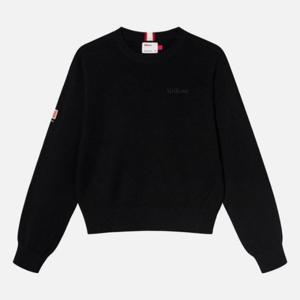 윌슨긴팔티 JQS W241002GTL22-BLK 여성 라운드넥 긴팔 스웨터