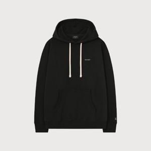 커버낫후드티 JQS CO2503HD04-BK 스몰 로고 기모 후디 Black