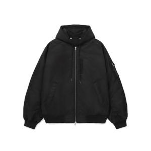 M 커버낫후드집업 CQK CO2403JK30-BK 디테쳐블 후드 MA-1 블랙