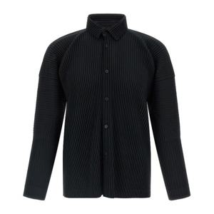 이세이미야케 옴므플리세 옥토버 플리츠 버튼 셔츠 HP58JJ102 1