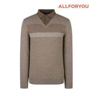 [올포유]남성 이중넥 레이어드 카라 니트 AGSPM8321-509