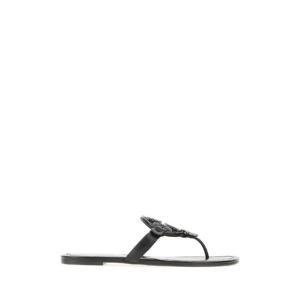 24FW 토리버치 블랙 레더 Miller 샌들 161424006