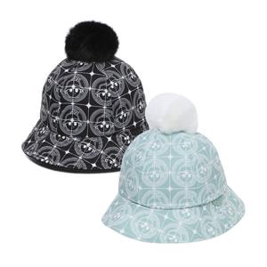 [와이드앵글] 여성 WG 풀패턴 패딩 버킷햇_WWW23C17