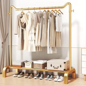 골드 이동식 스탠드 철제 선반 행거 옷걸이 옷장 헹거 행거 가정용행거 헹거 이동식행거 튼튼한헹거 옷걸이