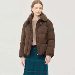 [베네통] 스트링 넥 덕다운 점퍼_BAPD57561BR