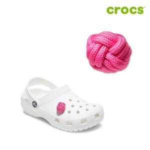 [크록스]핑크 노티드 퍼프 지비츠 10015432