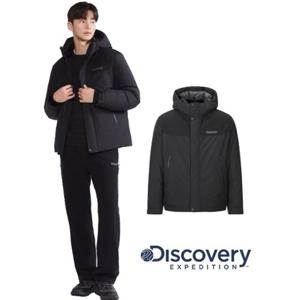 디스커버리 2025F W 겨울 [DMDJ7K056BKS] 남성 베르겐 고어 윈드스토퍼 구스다운 숏패딩