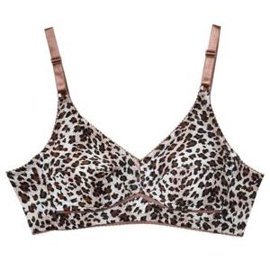 호피무늬 인견 신축 내구성 노몰드 풀컵브라