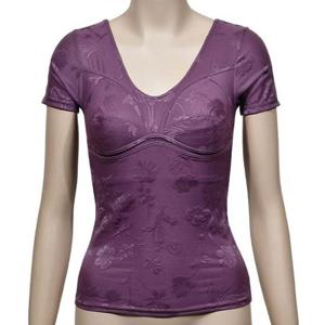 로사떼 플라워 패턴 노와이어 매쉬 여성 3부 브라런닝