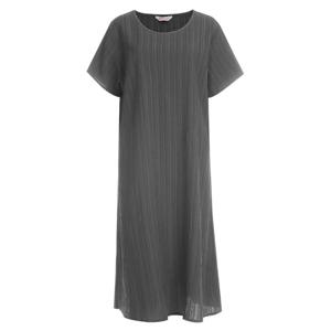 샵앤) 빅사이즈 인견 여성 반팔 원피스 G-PP-WDR-0940-차콜