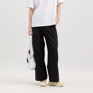 [WOMEN] 플리츠 와이드 팬츠 - 블랙 HCW0001APZBLK