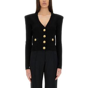 BALMAIN CROPPED CARDIGAN DF1KL007KB070PA