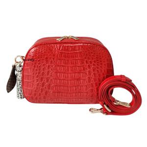 [에스콰이아]카이만 악어 핸드백 레드 크로스백 ECBSHB036RE