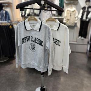 유솔 sh06 유니 CP양면 클래식 에리 맨투맨 ULMA25103