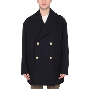 팜엔젤스 팜 트리 자수 더블 브레스티드 코트 PMER009F22FAB002 4949 TP935020105