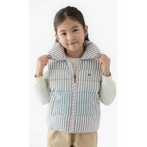 타미힐피거칠드런6 T42F6QVT450GT1 스트라이프 패딩 베스트