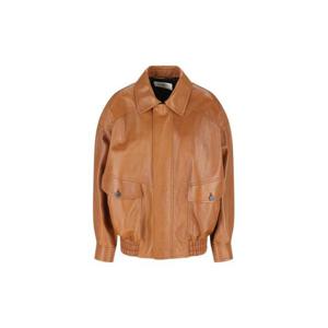 생로랑 가죽 자켓 842948YCSK22080 AI25 MARRON SENOIS