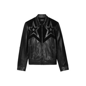 쟈딕앤볼테르 스타 장식 레더 재킷 RMOW01120