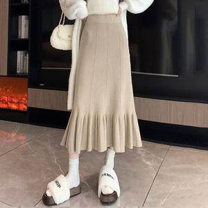 [올리비에스클로젯]데일리 벤딩 니트 롱 스커트_O2512SK602D