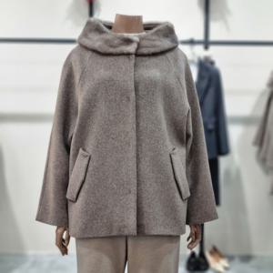 [더아이잗]밍크 트리밍 모직 코트 IRCA3FS261-1