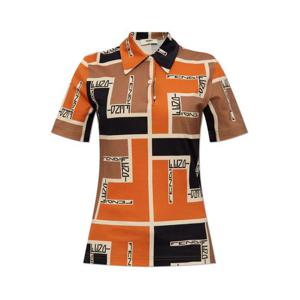 펜디 맥시 FF 퍼즐 프린트 폴로 셔츠 FS9629AOE2