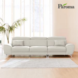 [파로마 본사] [착불] 헤라 천연 면피 통가죽 4인용 소파