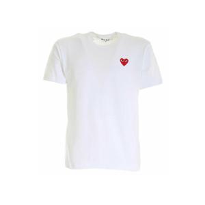 25SS 레드 하트 와펜 패치 티셔츠 AX-T108-051-2