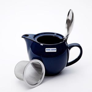 제로재팬 티포트 라운드 680ml 진스블루 (BBN-04JB) 도자기 티팟세트