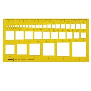 산키스 템플레이트 다각형 NO104 사각정규 제도보조용품 제도용품 디자인보조용품 제도자 템플릿 코링템플