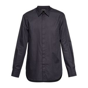 엠포리오아르마니 블루 롱 슬리브 코튼 셔츠 EM003755 AF18123F