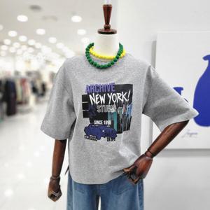 [비지트인뉴욕]그래픽 라운드넥 반팔면티셔츠 VB3ST70 V_US