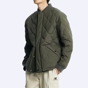 뉴발란스 매장정품 UNI 24/7 퀼팅 경량다운 자켓 카키 (NBNPD41903_49)