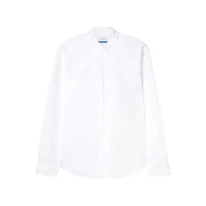 25 FW 오프화이트 크로스오버 칼라 코튼 셔츠 OMGE026C99FAB0010101 TP445990514
