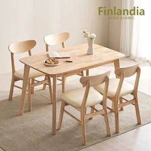 핀란디아 데니스 네츄럴 4인식탁세트(의자4)