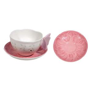 레녹스 버터플라이메도우 커피잔 나비모양 핸들 핑크1P